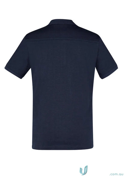 Dark navy blue Aston Polo shirt from Biz Collection Aston in soft cotton jersey knit