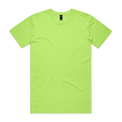 Vibrant lime green Planett Staple Tee Atlan DTF mens short sleeve crew neck