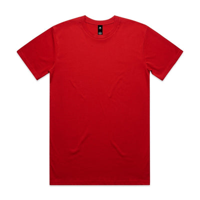 Vibrant red Atlan DTF planett staple tee mens short sleeve cotton shirt