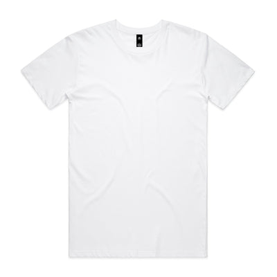 White Atlan DTF mens staple tee, cotton crew neck short sleeves