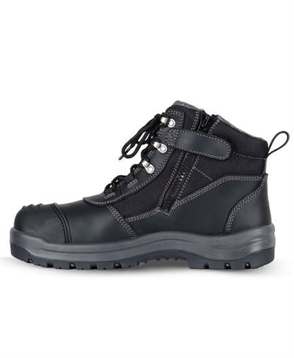 JB's Atrax Heavy-Duty Zip Safety Boot: Composite Toe, Anti-Static, Oil Resistant