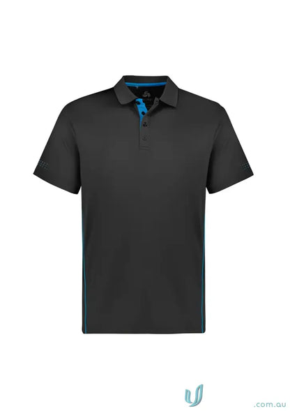 Black Balance Polo with blue trim for p200ms biz men’s all-day comfort