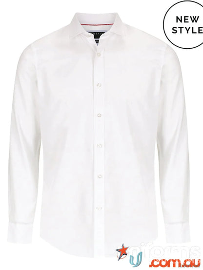 White long-sleeved Balmoral Royal Oxford Shirt perfect for smart casual looks