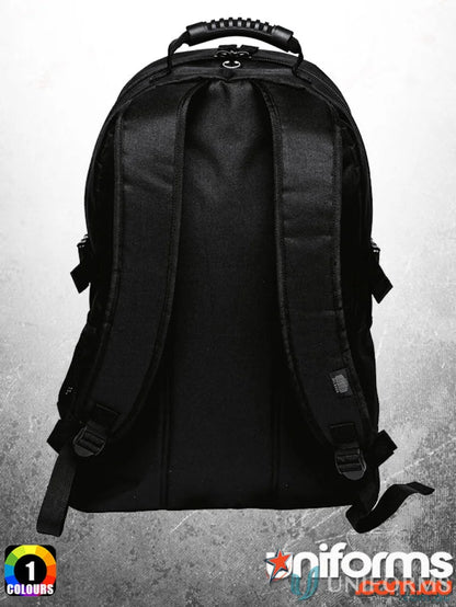 Black Basket Backpack with padded straps, perfect for heavy duty bag orders requiring style and comfort
