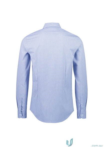 Light blue long sleeve shirt from Beaumaris Tailored LS Shirt collection Bristol tailored perfect blend