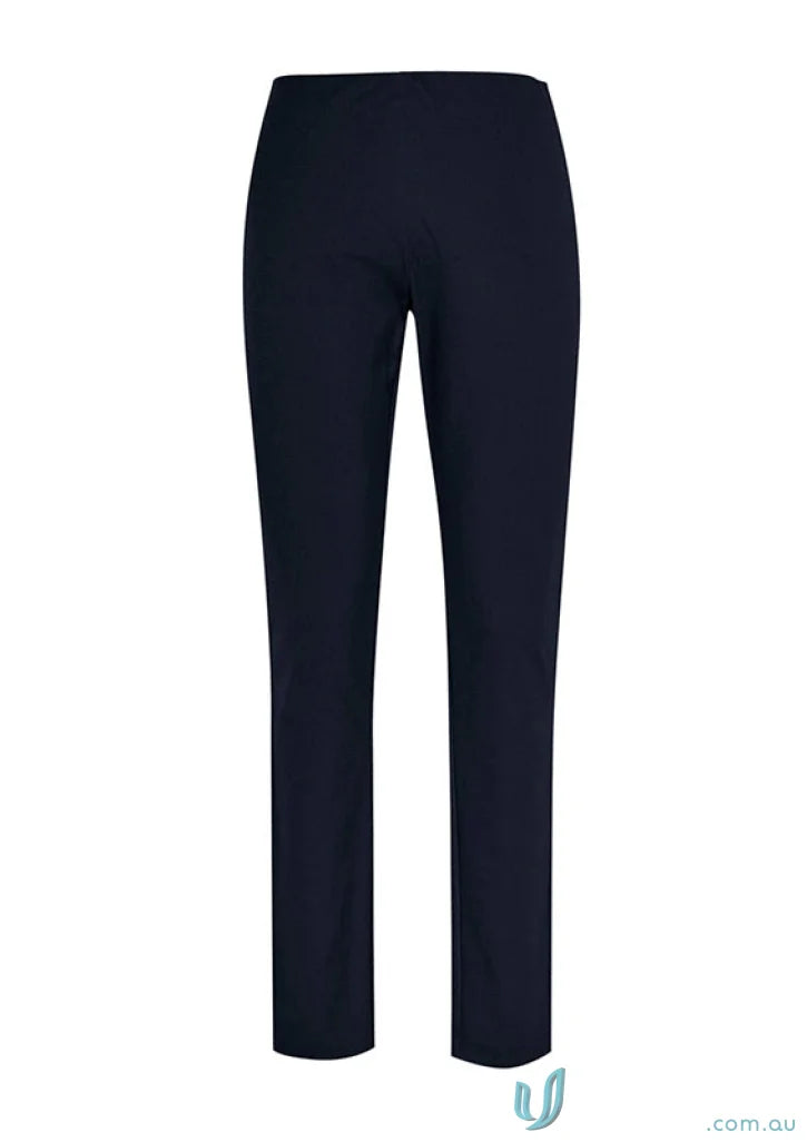 Navy blue straight-leg Bella Ladies Pant from Biz Collection Bella for a stylish look