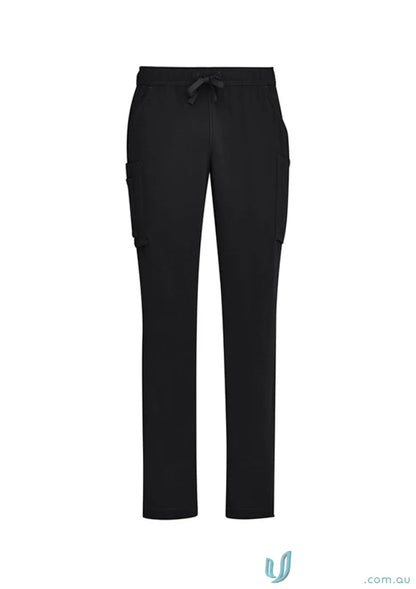 Black drawstring Avery Straight Leg Scrub Pant for Biz Care Men’s uniforms