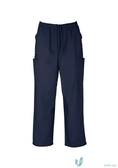 Navy blue Biz Classic Scrub Pant from the H10610 Biz Collection, unisex cargo scrub