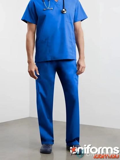 Blue medical scrubs from Biz Classic Unisex Cargo Scrub Pant in h10610 Biz Collection
