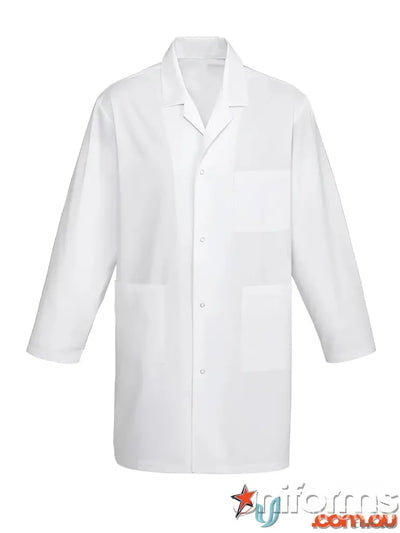 White lab coat from Biz Collection Adult Lab Coat with natural stretch fabric and lab coat h132ml