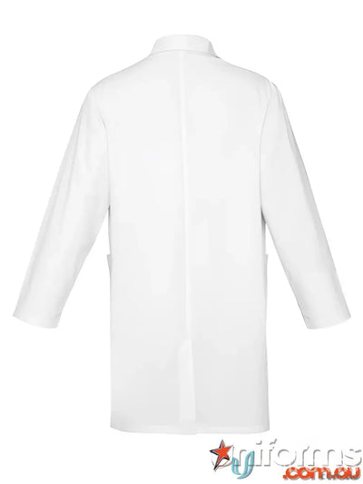 White lab coat from Biz Collection with natural stretch fabric, model h132ml