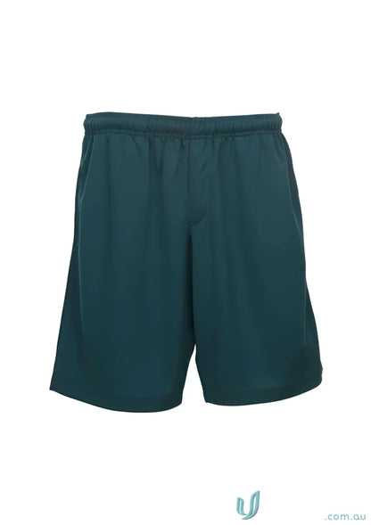 Dark green Biz Collection men’s Biz Cool™ short for staying cool during workouts