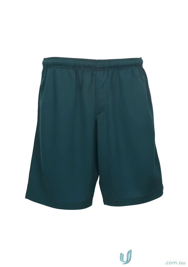 Dark green Biz Collection Kids Bizcool Shorts made of breathable polyester mesh for kids stay comfortable