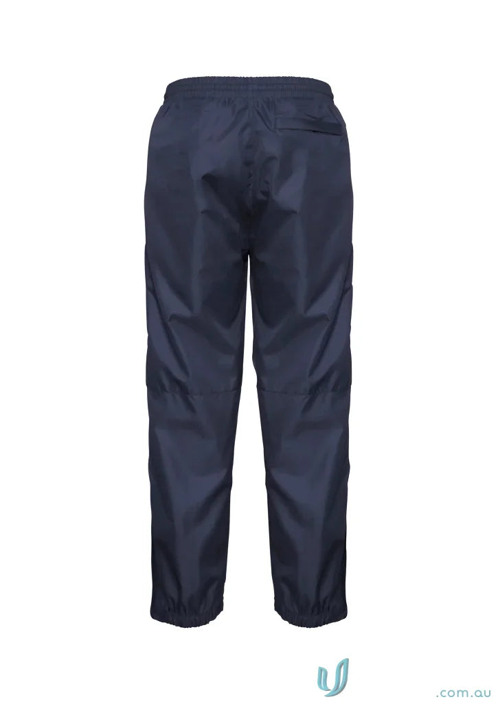 Kids flash pant navy blue nylon track pants with polyester ripstop outer TP3160B