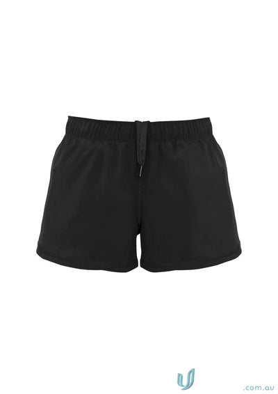 Black drawstring shorts from Biz Collection Ladies Tactic Shorts, part of the collection womens tactic st512l