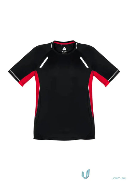 Black and red Biz Collection Renegade Tee, renegade short sleeve style, Biz Cool™