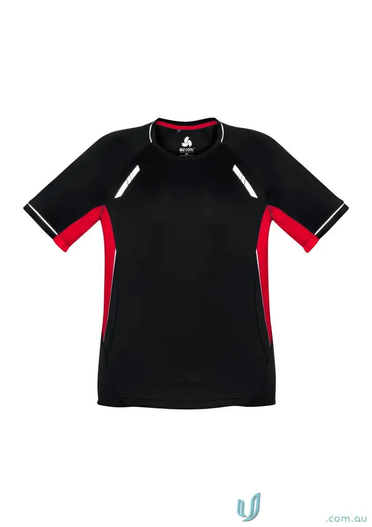 Black and red Biz Collection Renegade Tee, renegade short sleeve style, Biz Cool™