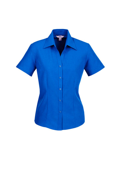 Biz Ladies Plain Oasis SS Shirt - Electric Blue / 06 - shirts