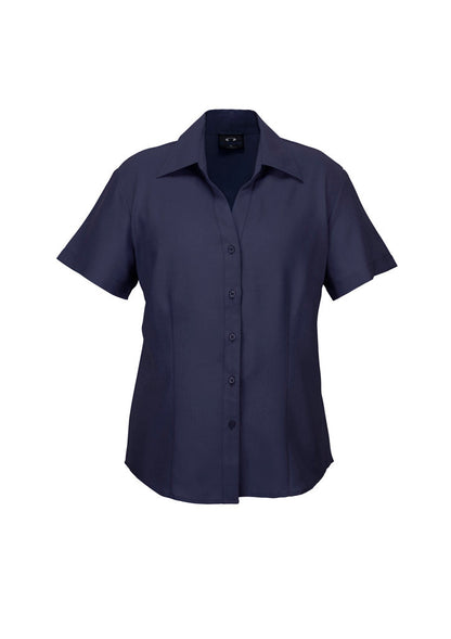 Biz Ladies Plain Oasis SS Shirt - Navy / 06 - shirts