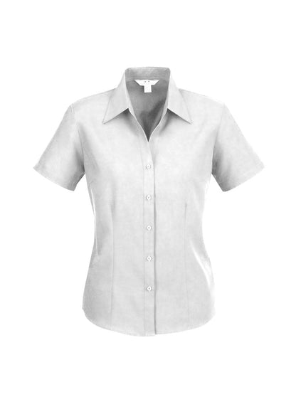 Biz Ladies Plain Oasis SS Shirt - White / 06 - shirts