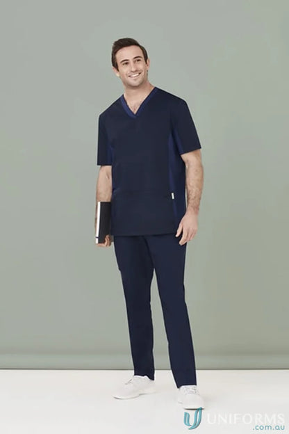 Navy blue Riley Straight Scrub Pant with straight leg design for medical workers