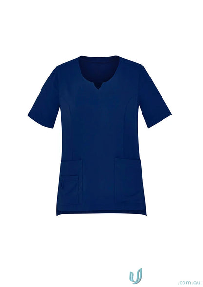 Navy blue Bizcare Avery Round Neck Scrub Top for women’s Avery Round style