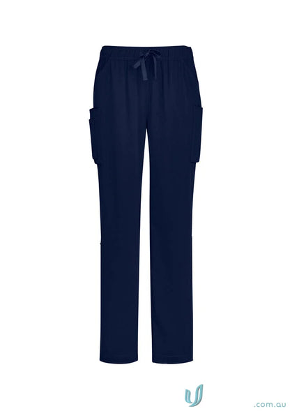 Navy blue Bizcare Avery Straight Leg Scrub Pant CSP944LL for comfortable workwear
