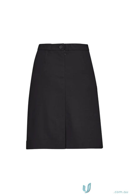 Black knee-length waist cargo skirt from Bizcare women’s comfort waist collection