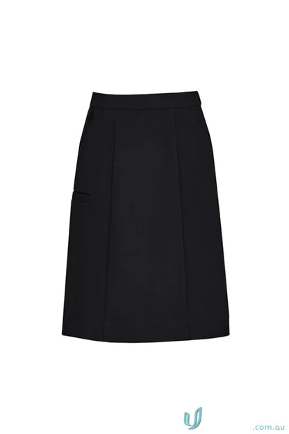 Black pleated waist cargo skirt from Bizcare women’s comfort waist collection