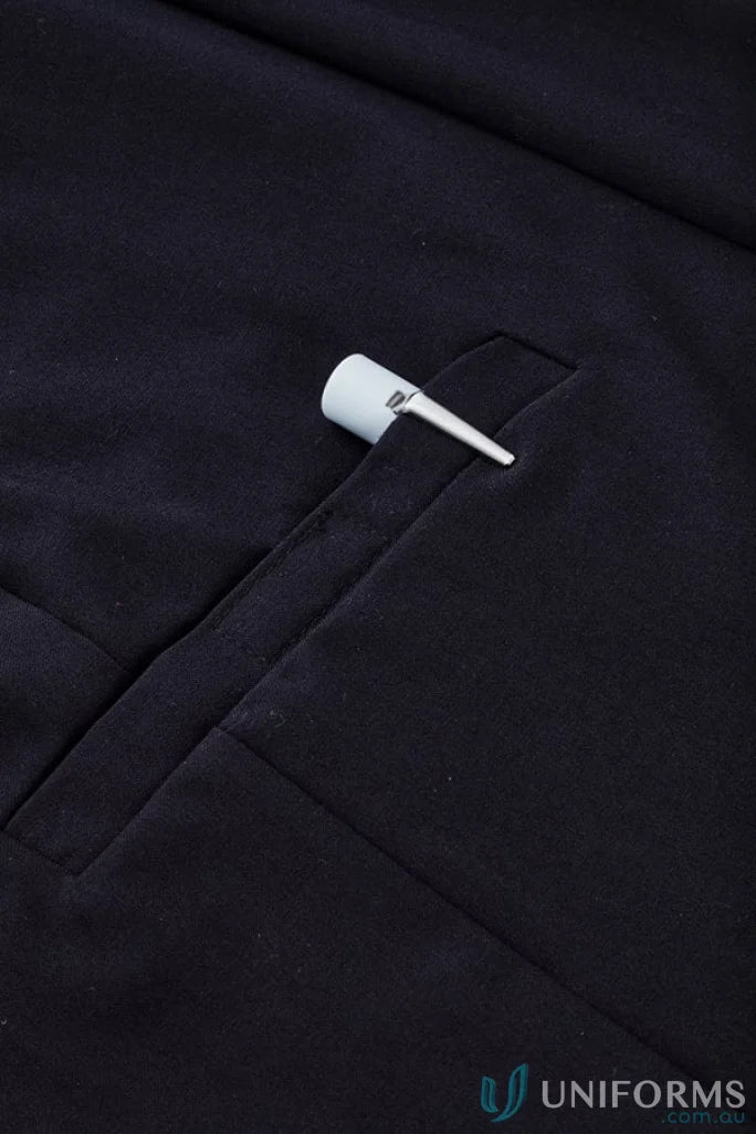 Dark fabric with white golf tee on Bizcare Women’s Comfort Waist Cargo Skirt