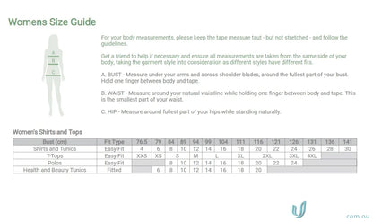 Women’s clothing size guide for Bizcare Women’s Daisy Daisy Print Tunic with easy stretch daisy