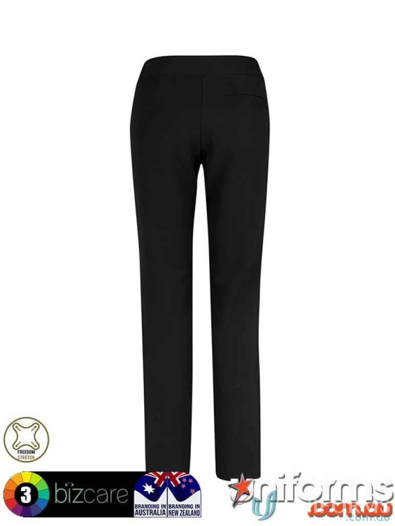Black straight-leg Jane Stretch Pant by Biz Care Women’s cl041ll for casual style