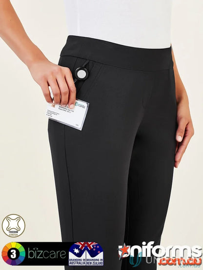 Black stretch work pants showcasing Bizcare women’s Jane Stretch Pant CL041LL style