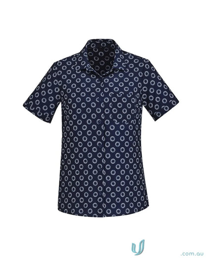 Bizcare Stretch Daisy Print SS Shirt with florence daisy pattern and effortless style