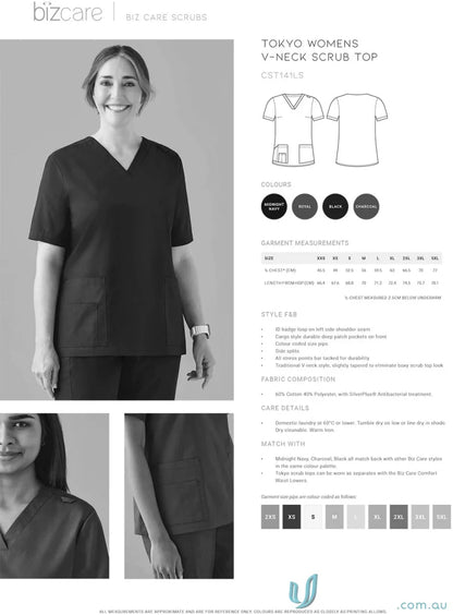 Women’s Tokyo scrub top from Bizcare women’s line, feel fresh and stylish