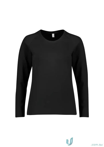 Black Bizcare Womens Performance Long Sleeve Tee for women’s performance long activewear
