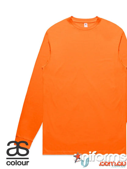 Orange Long-Sleeved Shirt from Block Safety LS Tee perfect for work uniforms