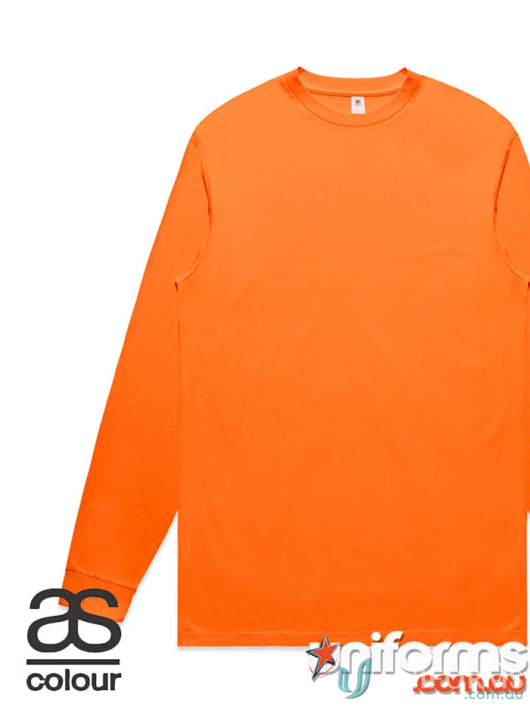 Orange Long-Sleeved Shirt from Block Safety LS Tee perfect for work uniforms