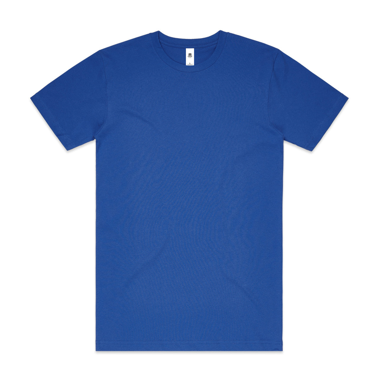 Royal blue t-shirt with short sleeves and a crew neck, made of cotton.