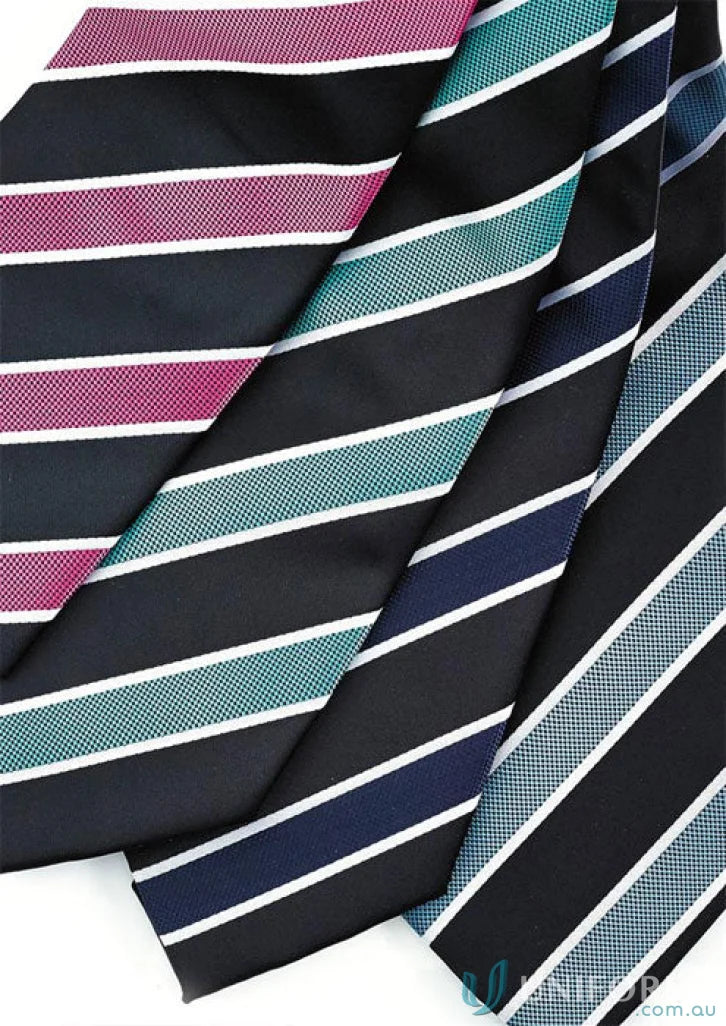 Boulevard Contrast Stripe Tie with colorful striped neckties for a sharp look
