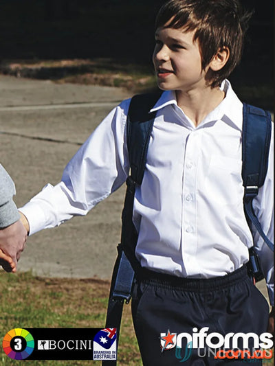 Boy’s white long sleeve school shirt from Boys L/S School Shirt collection
