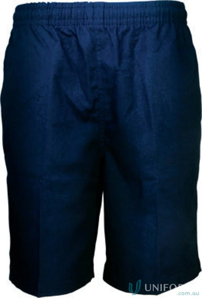Navy blue elastic waist boys school shorts perfect for boys school uniforms