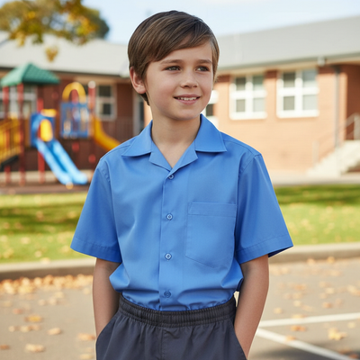 School uniforms Australia — boys short sleeve shirts in bulk 