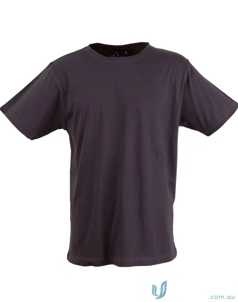 Dark gray Braybrook Unisex Tee, a stylish budget unisex tee for all styles