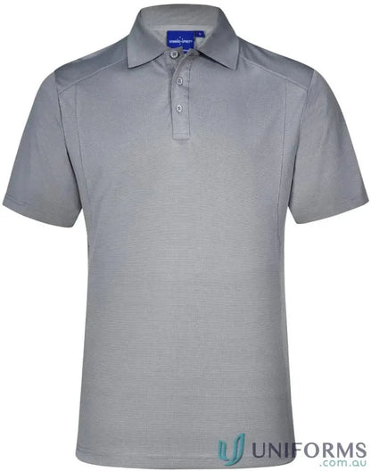 Gray short-sleeved Breathable Bamboo Charcoal Polo shirt perfect for ps59 Lucky Bamboo style