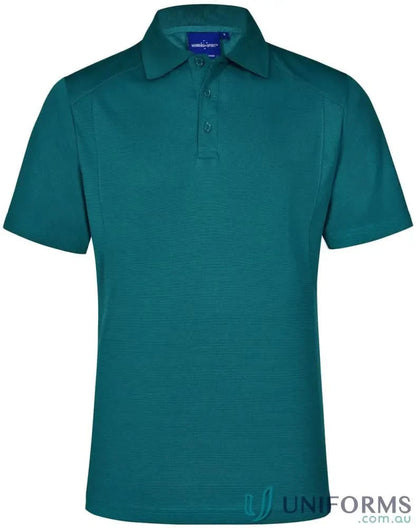 Teal short-sleeved Breathable Bamboo Charcoal Polo shirt from PS59 Lucky Bamboo collection