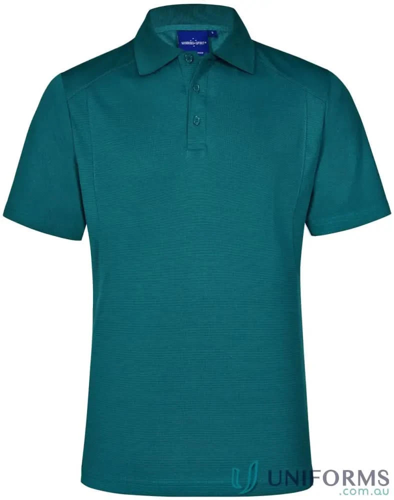 Teal short-sleeved Breathable Bamboo Charcoal Polo shirt from PS59 Lucky Bamboo collection