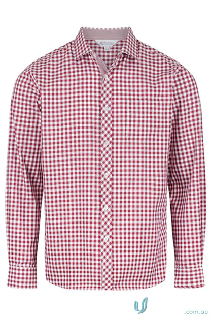 Brighton Lady Shirt L/S with red and white checkered pattern perfect for casual style