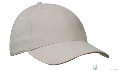 Beige brushed cotton cap with contrasting peak from Brushed Heavy Cotton Cap collection