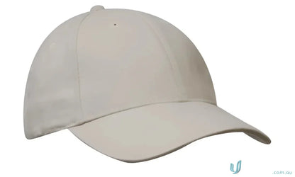 Beige brushed cotton cap with contrasting peak from Brushed Heavy Cotton Cap collection